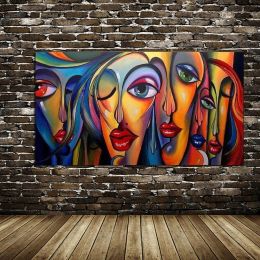 Top Selling Handmade Abstract Oil Painting Wall Art Modern  Figure Picture Canvas Home Decor For Living Room No Frame - 150x220cm