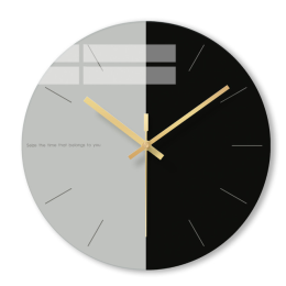 Tempered glass wall clock - 1Style