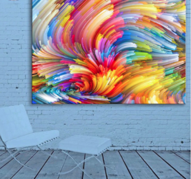 5D Diamond Painting - Bunte Wolke Homejoy - 60x80cm