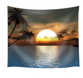 Sunset Beach Tapestry - 150x230cm thick