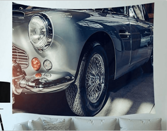 Car tapestry - White - 150x230cm thick