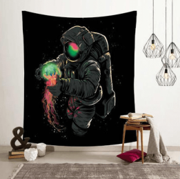 Astronaut spaceman background cloth - 1style - 230Ã—150cm
