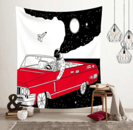 Astronaut spaceman background cloth - 17style - 150Ã—230cm