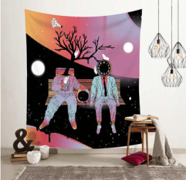 Astronaut spaceman background cloth - 11style - 200Ã—150cm