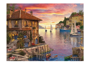 5D Diamond Painting Beautiful Beach House Cross Stitch Mosaic Homejoy - 60x50cm - Round