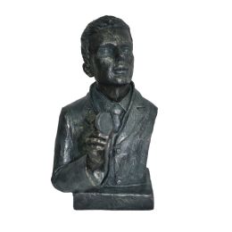 Doctor Statue Sculpture in Patina Black Finish by Urban Port - C211-123061