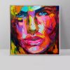 Handmade Francoise Nielly Marilyn Monroe portrait canvas painting Palette knife Face Oil painting wall picture for living room - 150x150cm