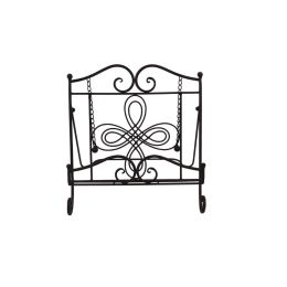 Scroll Work Design Metal Cook Book Stand, Copper Black - C482-MTL0014