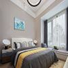 Blue Wall Art Decoration Retro Flower Painting 1 Panel Floral Canvas Wall Art for Bedroom Bathroom Living Room Decor - 12inchx16inch