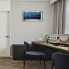 Bless This Food Quote Blue Wall Art Framed Artwork Ready to Hang for Living Room Home Decor - 20x40inchx1pcs