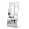 Oversize Bathroom/Vanity Mirror - Silver