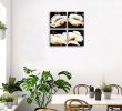 White Flower Wall Art Large Floral Poppy Room Wall Pictures Art Wall Decor Framed Canvas Artwork  Walls white Prints - 12x12inchx4pcs