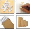 Giraffe Zebra Elephant Canvas Pictures Animals & World Map Wall Art for Kid Room Living Room Bedroom - 12x12inchx4pcs ( 30x30cmx4pcs)