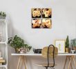 Flower Canvas  Woman Yellow White Flowers Picture 4 Piece Framed Artwork Modern Plant Floral Canvas Print Wall Decoration - 12x12inchx4pcs