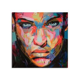 100% Hand Painted Modern Francoise Nielly Face Oil Painting Minimalist Wall Art Home Decor On Canvas For Living Room No Frame - 150x150cm