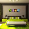 4 Panels Canvas Four Seasons Landscape Color Tree Painting Picture Prints Modern Artwork Stretched and Framed  Home Decoration - 12x12inchx4pcs
