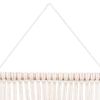 Magazine Storage Organizer Mail Holder Macrame Wall Hanging Decorative Storage Wall Mount Cotton Wovening Hanging Pocket Boho Home Decor  YJ - white