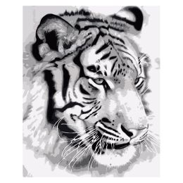 RUOPOTY frame tiger animal DIY painting digital wall art picture acrylic painting home decoration on canvas Homejoy - No frame - 60x75cm