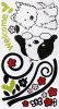 Pets Love - Wall Decals Stickers Appliques Home Dcor - HEMU-HL-926