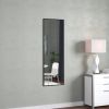 Contemporary Full Length Mirror,59"x 20" - Black
