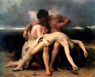 XXL - 5D Diamond Painting - Adam And Eve The Death Of Abel Homejoy - 60x80cm