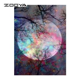 Diamond Embroidery 5D DIY Diamond Painting Forest Tree Color Moon Diamond Painting Cross Stitch Rhinestone Mosaic Homejoy - 60x80