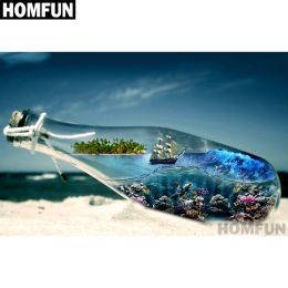 Full Square/Round Drill 5D DIY Diamond Painting "Bottle of the sea" Embroidery Cross Stitch Mosaic Home Decor Gift Homejoy - 60x80 Square