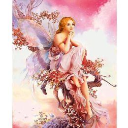 5D Diamond Painting - Schmetterlings-Fee Homejoy - Pink - 60x80cm