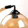 Vintage Industrial Loft Style Hemp Rope Hanging Pendant Light Ceiling Glass Lamp - 1 Pack