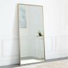 Modern Full Length Mirror, 65" x 22"x 1.2" - Gold - Aluminum alloy