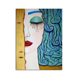 100% Hand Painted Oil Painting  Art Handmade Blue Hair Dancer  Canvas Paintings Pure Hand Painted Spanish Dancers Wall Pictures On Canvas - 150x220cm