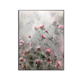Pure Handmade Palette Knife Flower Canvas Oil Painting Wall Art Canvas Pictures Artwork For Home Decoration Wall Pictures - 100x150cm