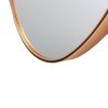 DunaWest 35 Inch Oval Hanging Accent Wall Mirror with Metal Frame, Matte Gold - Default