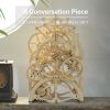 Robotime ROKR DIY 3D Wooden Puzzle Mechanical Gear Drive Pendulum Clock Assembly Model Building Kit Toys for Children LK501 - LK501 Pendulum Clock
