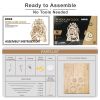 Robotime ROKR DIY 3D Wooden Puzzle Mechanical Gear Drive Pendulum Clock Assembly Model Building Kit Toys for Children LK501 - LK501 Pendulum Clock