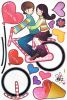 Bick Couple - X-Large Wall Decals Stickers Appliques Home Decor - HEMU-HL-6824