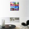Canvas Prints Tulip Lavender Field Wall Art Colorful Flowers Artworks on Canvas Landscape Painting Framed for Modern Home Decoration  - purple