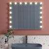 Vanity Mirror with Lights, Hollywood Lighted Makeup Mirro17pcs Light Smart Touch Control 3Colors Dimmable Light,Table-Top or Wall Mount - White