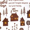 Sweet Home - Wall Decals Stickers Appliques Home Decor - HEMU-LB-1823