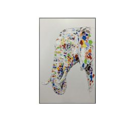 Elephant Gallery Packaging Canvas Wall Art Animal Picture Oil Painting For Living Room on Home Decor No Frame - 75x150cm