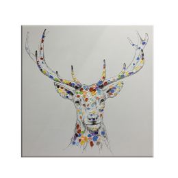 Oil Painting Canvas Wall Art for Living Room Modern Art Decor Your Home Stretched Ready to hang - 70x70cm