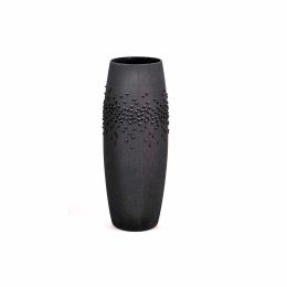 Black style | Floor Vase | Large Handpainted Glass Vase for Flowers | Room Decor | Floor Vase 16 inch - Black - 400