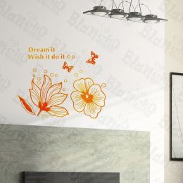 Enormous Flowers- Wall Decals Stickers Appliques Home Dcor - HEMU-AY-875