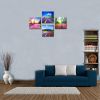 Canvas Prints Tulip Lavender Field Wall Art Colorful Flowers Artworks on Canvas Landscape Painting Framed for Modern Home Decoration  - purple
