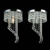 Modern K9 Crystal Raindrop Chandelier Ceiling Light Fixture Pendant Lamp E12 - 1 Pack