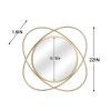Free shipping Iron Wall Mirror Decorative Mirror 22Inch,Gold  YJ - Gold