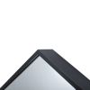 DunaWest 24 Inch Hexagon Modern Geometric Hanging Accent Wall Mirror, Metal Frame, Black - Default