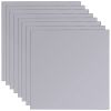 Frameless Mirror Tiles Glass 8 pcs 8.1" - Silver