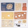 Robotime ROKR Zodiac Wall Clock 3d Wooden Puzzle Model Toys for Children Kids LC601 - LC601 Zodiac Wall Clock