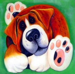 5D Diy painting, beaded animal panda penguin dog full square diamond embroidery needlework rhinestone mosaic handicrafts Homejoy - Dog2 - 55X55